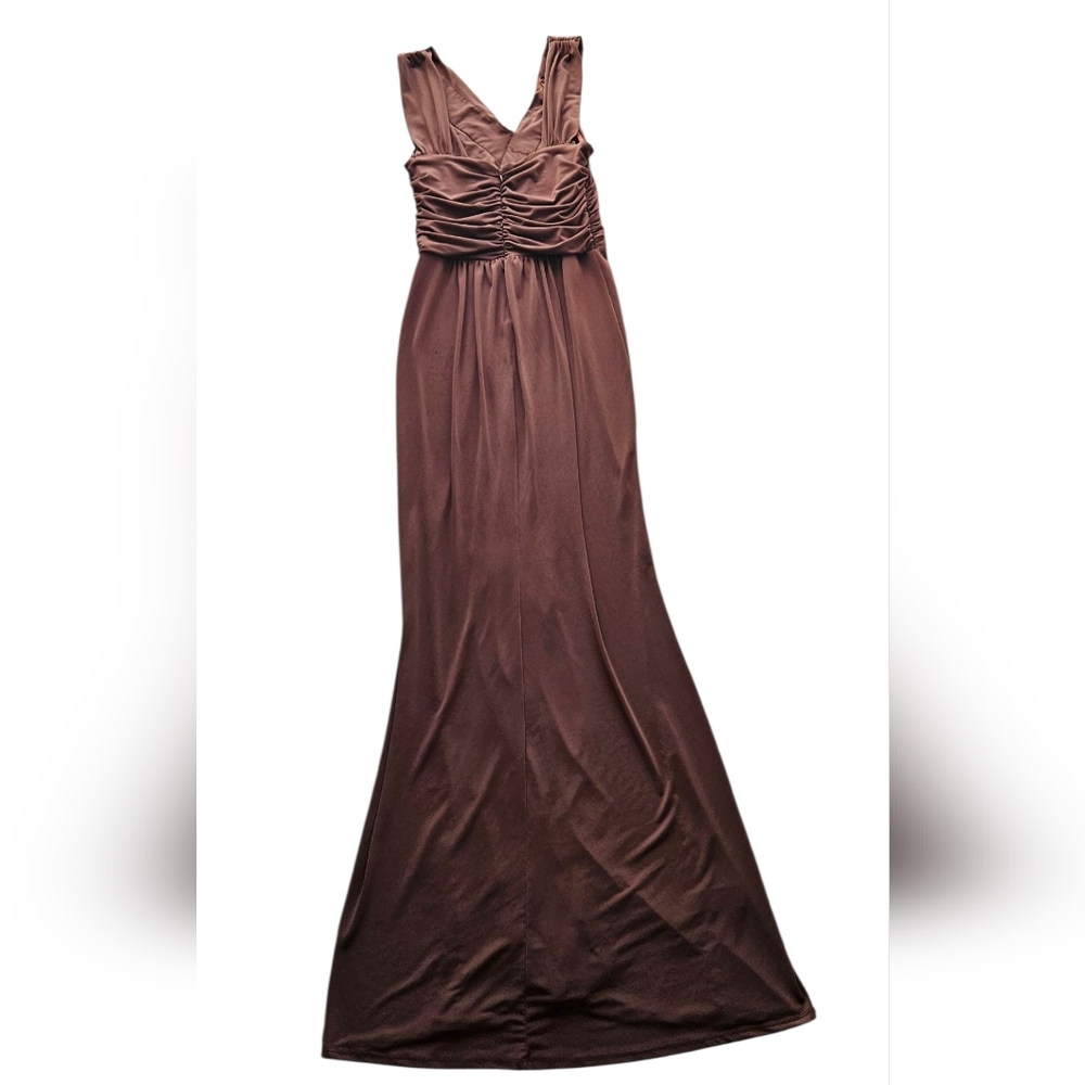 BCBG Chocolate Sleeveless Maxi Dress - Picture 3 of 9